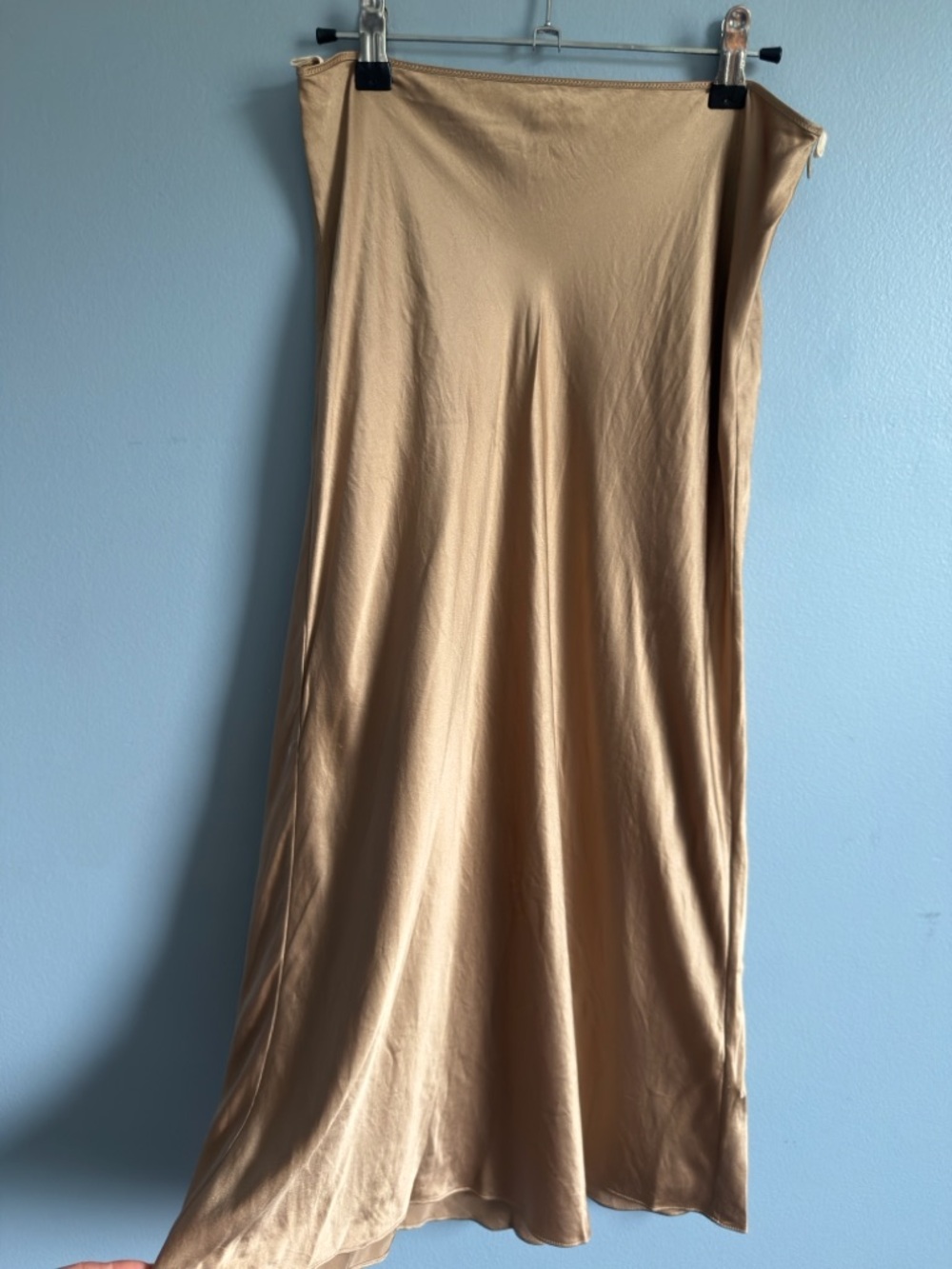 Wilfred Silk Slip Skirt - Taupe Brown NWOT